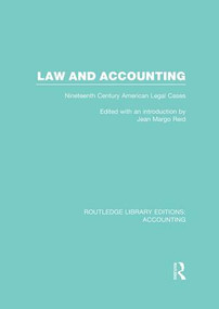 Law and Accounting (RLE Accounting) (Nineteenth Century American Legal Cases) - 9781138979475 by Jean Reid, 9781138979475