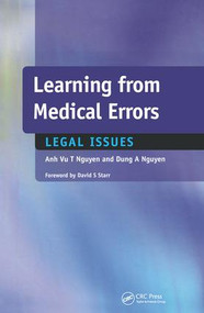 Learning from Medical Errors (Legal Issues) by Anh Vu Nguyen, Dung Nguyen, 9781857757675