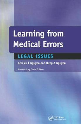 Learning from Medical Errors (Legal Issues) by Anh Vu Nguyen, Dung Nguyen, 9781857757675