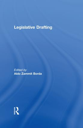 Legislative Drafting - 9781138995352 by Aldo Zammit Borda, 9781138995352