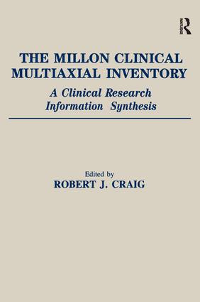 The Millon Clinical Multiaxial Inventory (A Clinical Research Information Synthesis) - 9781138997974 by Robert J. Craig, 9781138997974