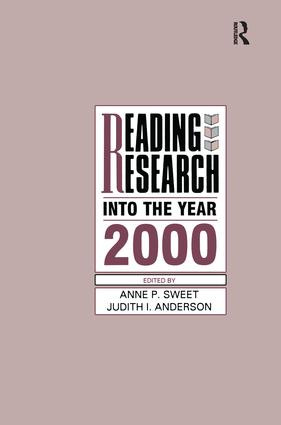 Reading Research Into the Year 2000 - 9781138984639 by Anne P. Sweet, Judith I. Anderson, 9781138984639