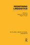 Redefining Linguistics - 9781138997127 by Hayley G. Davis, Talbot J. Taylor, 9781138997127