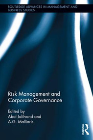 Risk Management and Corporate Governance by Abol Jalilvand, Tassos Malliaris, 9781138960657