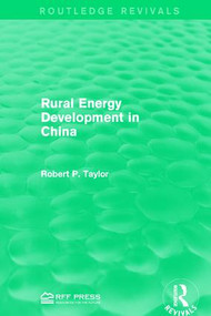 Rural Energy Development in China - 9781138962729 by Robert P. Taylor, 9781138962729