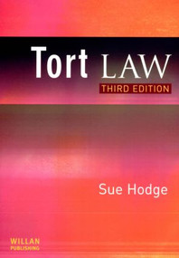 Tort Law - 9781843920984 by Sue Hodge, 9781843920984
