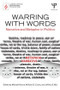 Warring with Words (Narrative and Metaphor in Politics) by Michael Hanne, William D. Crano, Jeffery Scott Mio, 9781848725683