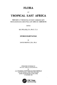 Flora of Tropical East Africa - Hydrocharitaceae (1989) by R.M. Polhill, 9789061913498