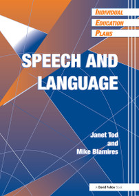 Individual Education Plans (IEPs) (Speech and Language) - 9781853465222 by Janet Tod, Mike Blamires, 9781853465222