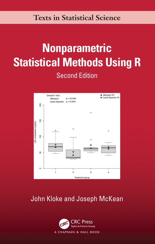 Nonparametric Statistical Methods Using R - 9780367651350 by John Kloke, Joseph McKean, 9780367651350