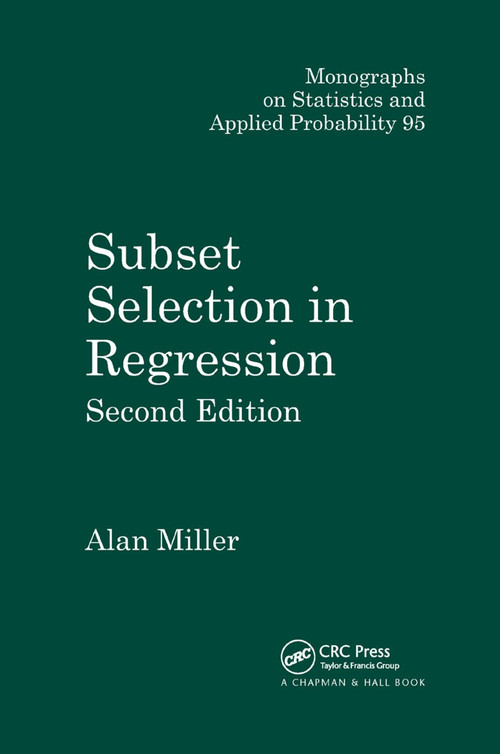 Subset Selection in Regression by Alan Miller, 9780367396220