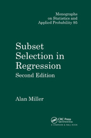 Subset Selection in Regression by Alan Miller, 9780367396220