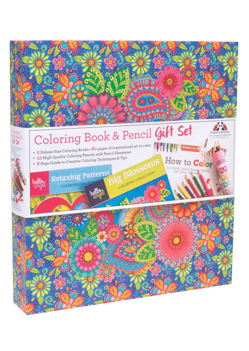 Hello Angel Coloring Book Gift Set by Angelea Van Dam, 9781497203167