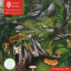 Adult Sustainable Jigsaw Puzzle Anna Stead: Deep in the Forest (1000-pieces. Ethical, Sustainable, Earth-friendly) by Flame Tree Studio, 9781804178652
