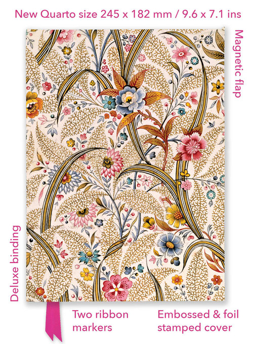 William Kilburn: Marble End Paper (Foiled Quarto Journal) by Flame Tree Studio, 9781804178737