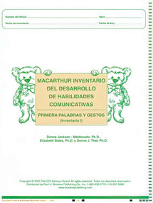 MacArthur Inventario Del Desarrollo de Habilidades Comunicativas (Inventario) (Inventario I: Primeras Palabras y Gestos) - 9781557666604 by Donna Jackson-Maldonado, Elizabeth Bates, Donna Thal, 9781557666604