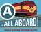is for "All Aboard!" by Paula Kluth, Victoria Kluth, Brad Littlejohn, 9781598570717