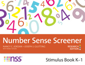 Number Sense Screener™ (NSS™) Stimulus Book, K-1, Research Edition by Nancy Jordan, Joseph Glutting, Nancy Dyson, 9781598572018