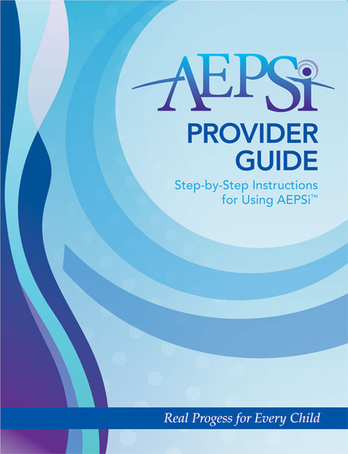 AEPSi™ Provider Guide by Diane Bricker, 9781598573923