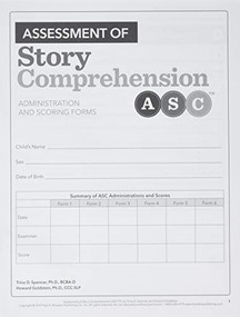 Assessment of Story Comprehension by Trina Spencer, Howard Goldstein, 9781681252360