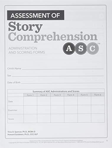 Assessment of Story Comprehension by Trina Spencer, Howard Goldstein, 9781681252360