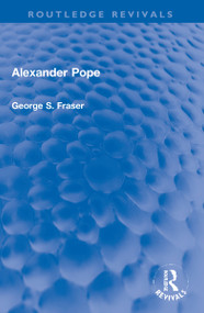 Alexander Pope by G.S. Fraser, 9781032212692