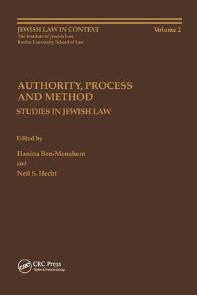 Authority, Process and Method by Hanina Ben-Menahem, Neil S. Hecht, 9789057025525