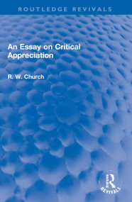 An Essay on Critical Appreciation - 9781032227665 by Ralph W. Church, 9781032227665