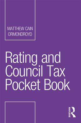 Rating and Council Tax Pocket Book by Matthew Cain Ormondroyd, 9781138643802