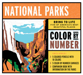 National Parks Color by Number Kit by Editors of Chartwell Books, 9780785844136