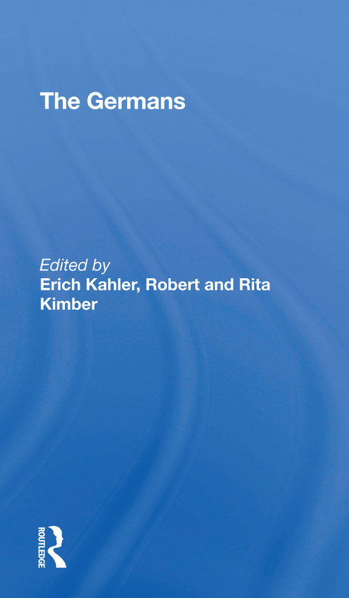 The Germans - 9780367308001 by Erich Kahler, 9780367308001