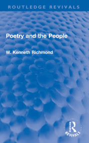 Poetry and the People - 9781032202716 by W. Kenneth Richmond, 9781032202716
