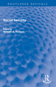 Social Security - 9781032205199 by William Robson, 9781032205199