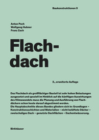 Flachdach (German Edition) by Anton Pech, 9783035623291