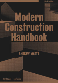 Modern Construction Handbook - 9783035624953 by Andrew Watts, 9783035624953