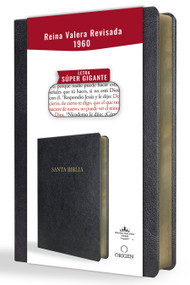 Biblia Reina Valera Revisada 1960 letra súper gigante, símil piel negro / Spanish Bible RVR 1960 Super Giant Print, Black Leathersoft by Reina Valera Revisada 1960, 9798890980038