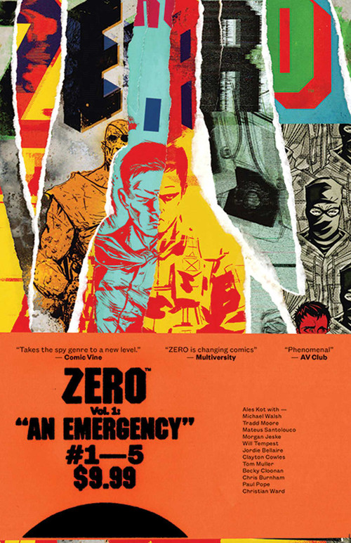 Zero Volume 1: An Emergency TP by Ales Kot, Michael Walsh, Tradd Moore, Mateus Santolouco, Morgan Jeske, Jordie Bellair, 9781607068631