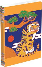 Korean Smiling Tiger Blank Paperback Journal (Blank Notebook with Pocket (Korean Tiger Minhwa Folk Art Painting)) by Tuttle Studio, 9780804856188
