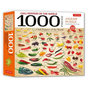 Chili Peppers of the World - 1000 Piece Jigsaw Puzzle (for Adults and Families - Finished Puzzle Size 29 x 20 inch (74 x 51 cm); A3 Sized Poster) by Tuttle Studio, 9780804856751