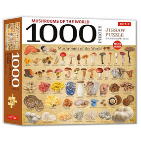 Mushrooms of the World - 1000 Piece Jigsaw Puzzle (for Adults and Families - Finished Puzzle Size 29 x 20 inch (74 x 51 cm); A3 Sized Poster) by Tuttle Studio, 9780804856768
