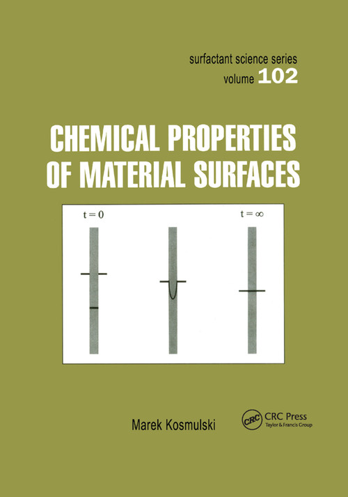 Chemical Properties of Material Surfaces by Marek Kosmulski, 9780367397111