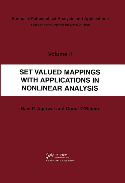 Set Valued Mappings with Applications in Nonlinear Analysis by Donal O'Regan, Ravi P. Agarwal, 9780367395780