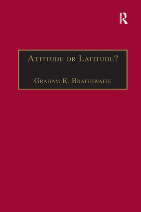 Attitude or Latitude? (Australian Aviation Safety) by Graham R. Braithwaite, 9781138263895