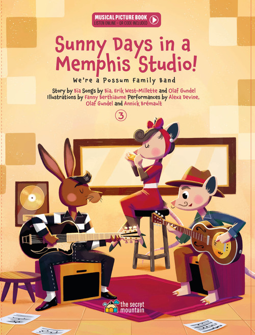 Sunny Days in a Memphis Studio! (We're a Possum Family Band (Book 3)) by B Krieger, 9782898360831