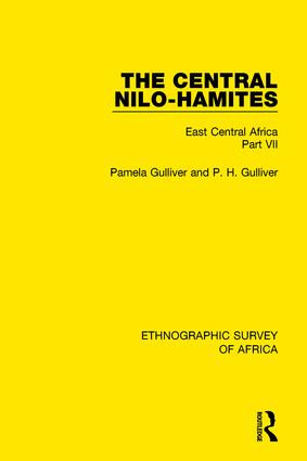 The Central Nilo-Hamites (East Central Africa Part VII) - 9781138232167 by Pamela Gulliver, P. H. Gulliver, 9781138232167