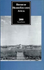 History of Higher Education Annual: 2000 by Roger L. Geiger, 9781412805469