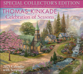 Thomas Kinkade Special Collector's Edition with Scripture 2025 Deluxe Wall Calen (Celebration of Seasons) by Thomas Kinkade, 9781524889135