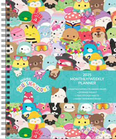 Squishmallows 12-Month 2025 Monthly/Weekly Planner Calendar by Jazwares, 9781524890506