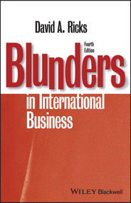 Blunders in International Business by David A. Ricks, 9781405134927