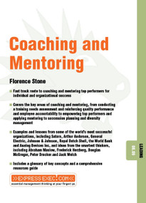 Coaching and Mentoring (Leading 08.09) by Florence Stone, 9781841122083